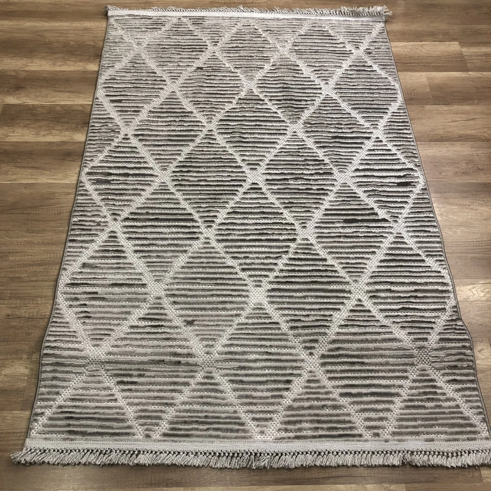 Hoom Rugs Monica MC 321 Açık Gri İskandinav Halı