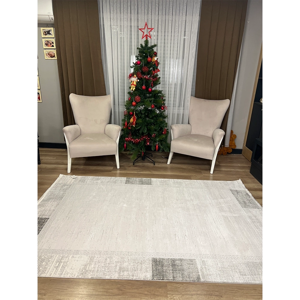 Hoom Rugs Nita 1201 Gri Modern Makina Halısı