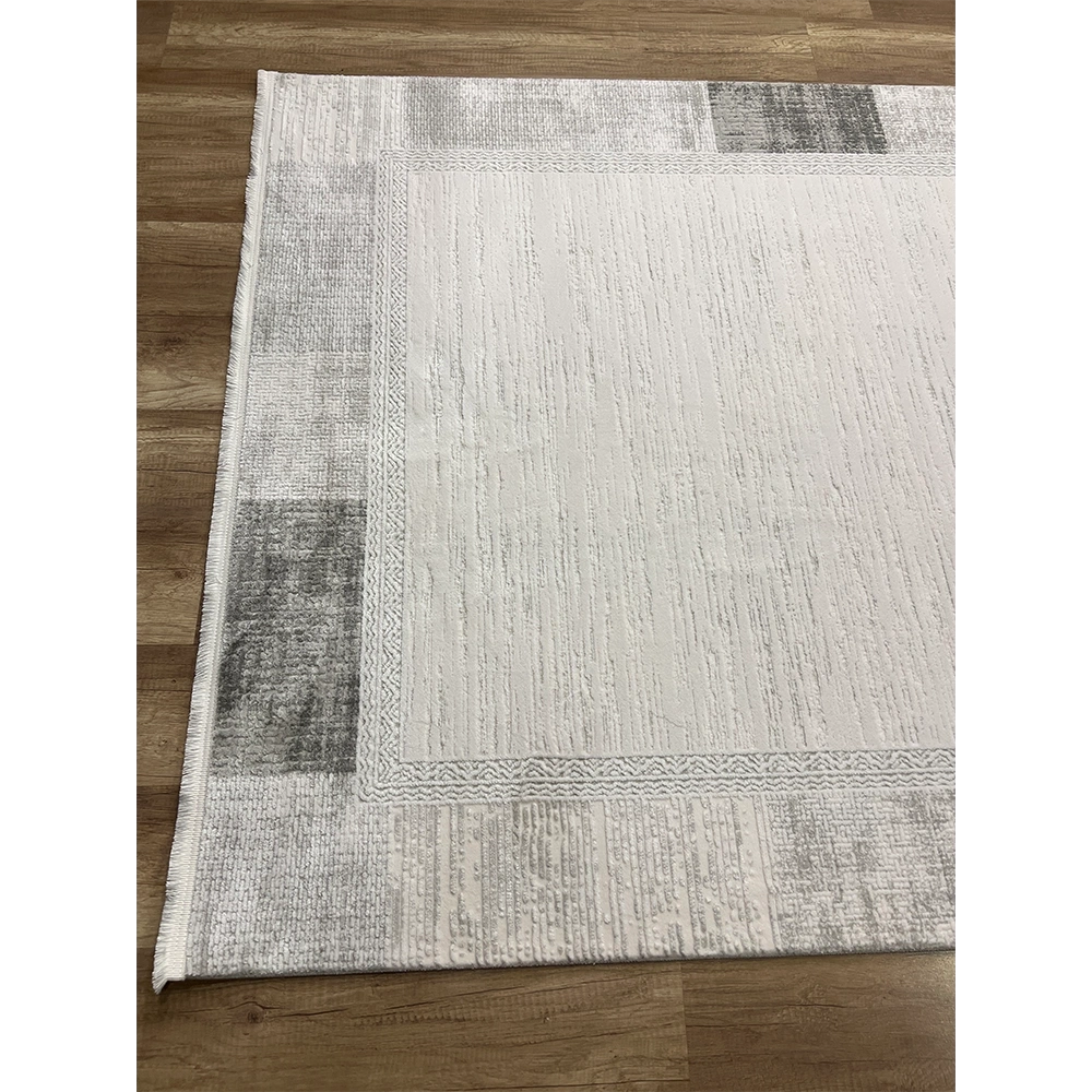 Hoom Rugs Nita 1201 Gri Modern Makina Halısı