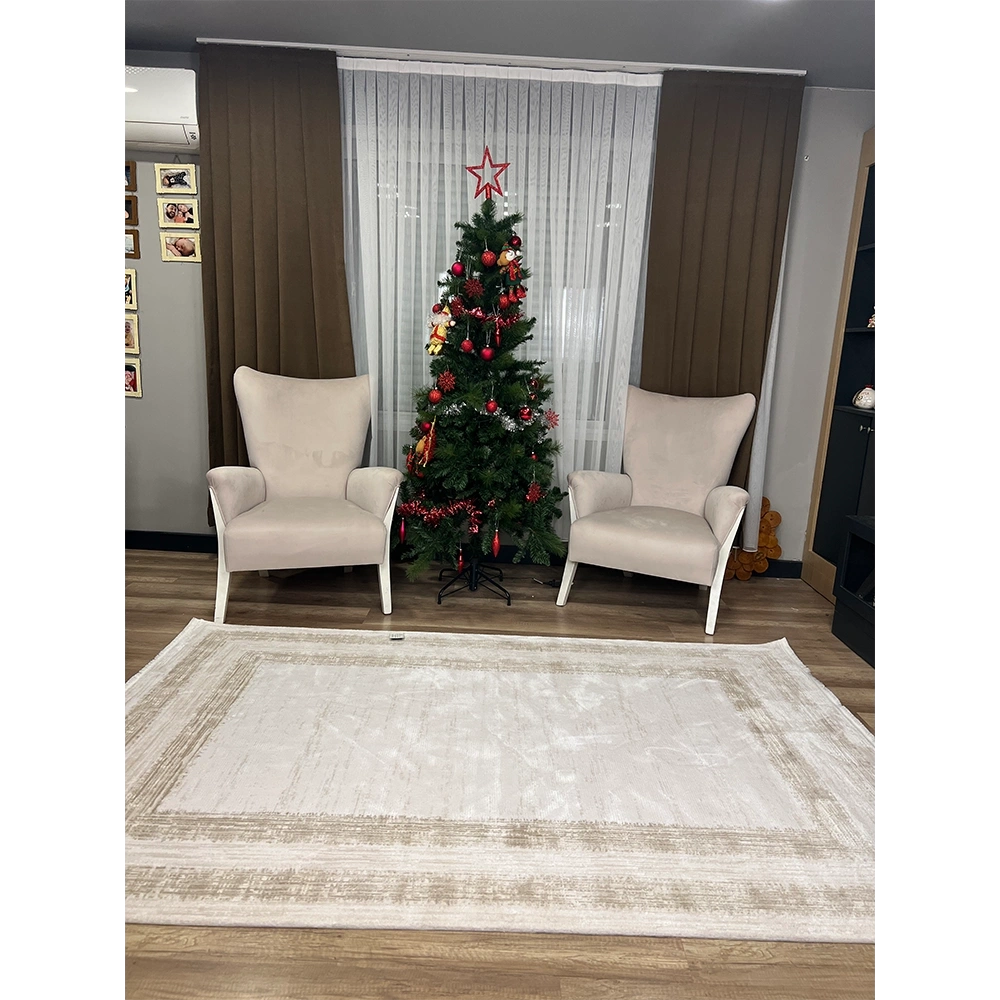 Hoom Rugs Nita 1203 Bej Modern Makina Halısı