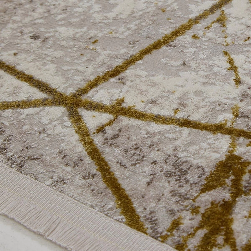 Hoom Rugs Norm 6205 Sarı Modern Salon Halısı