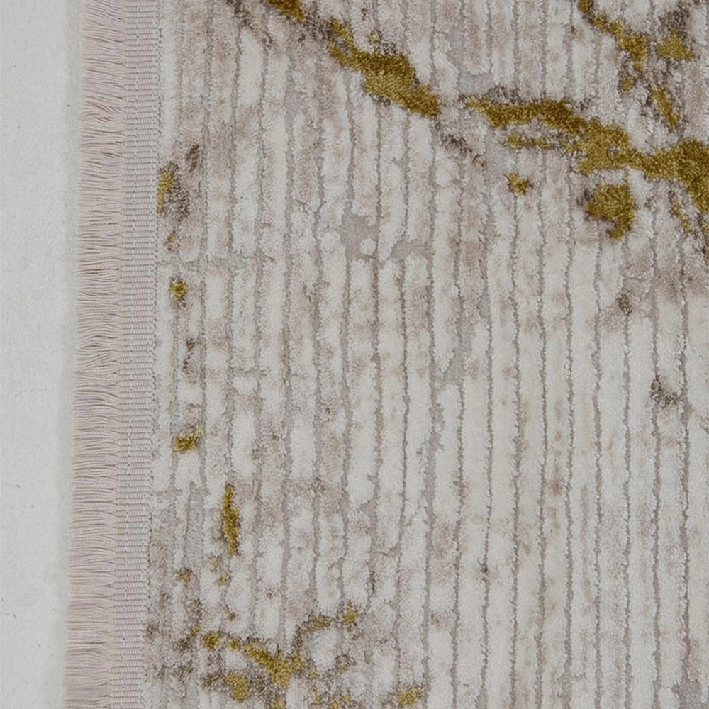 Hoom Rugs Norm 6208 Sarı Modern Salon Halısı