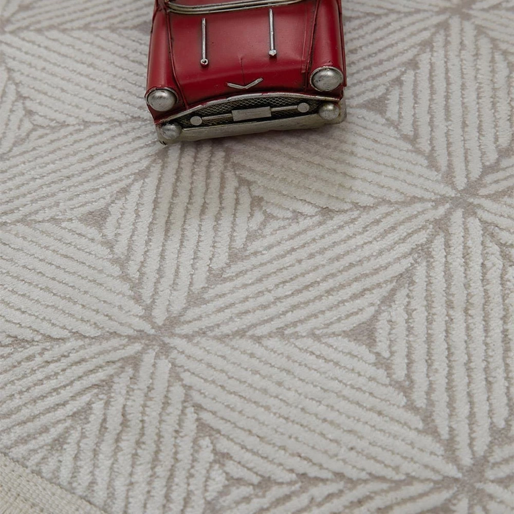 Hoom Rugs Norm 6211 Beyaz Modern Salon Halısı