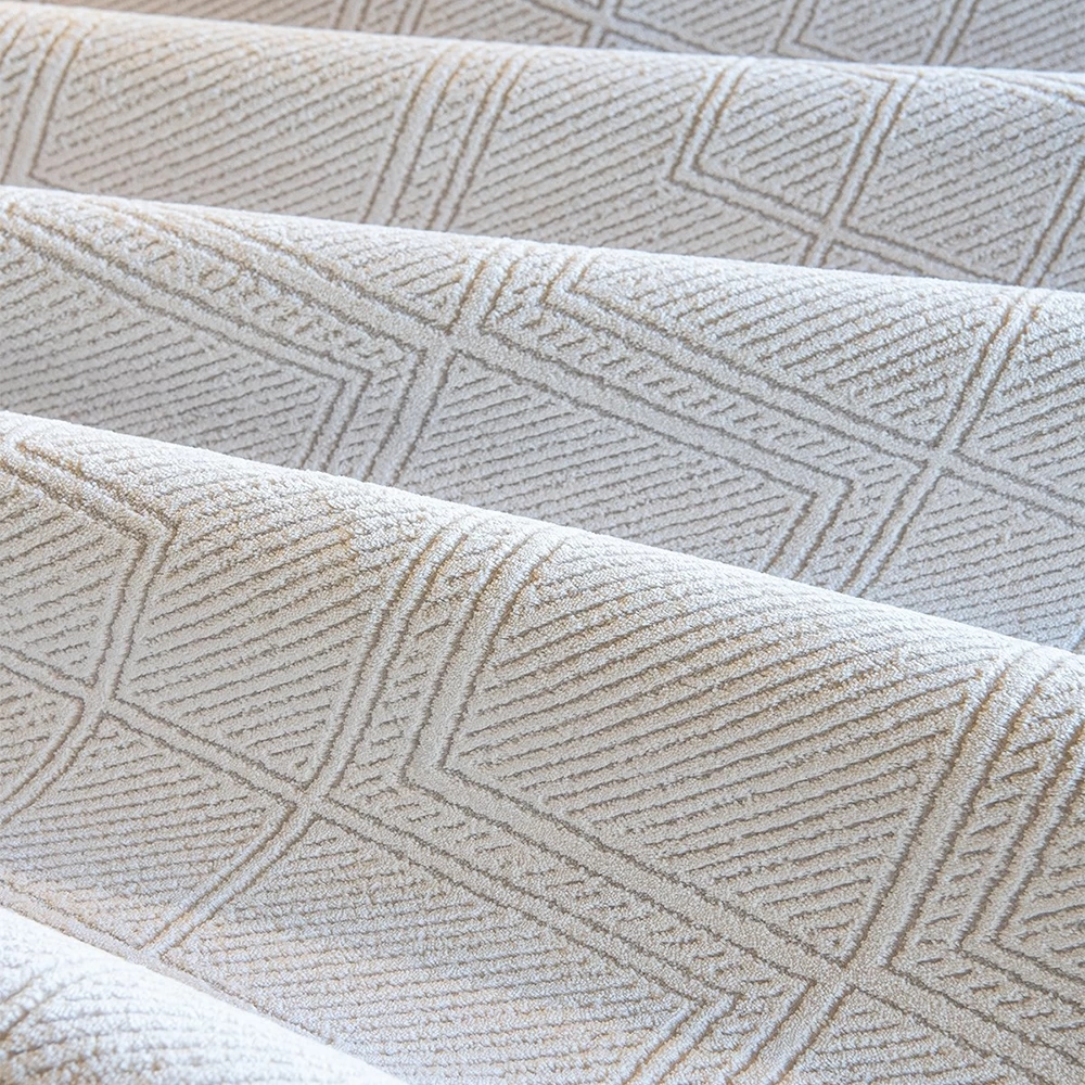 Hoom Rugs Norm 6220 Beyaz Modern Salon Halısı