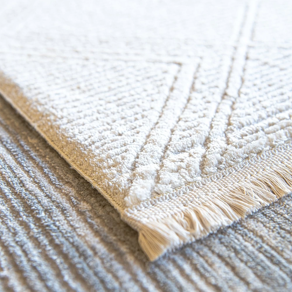 Hoom Rugs Norm 6220 Beyaz Modern Salon Halısı