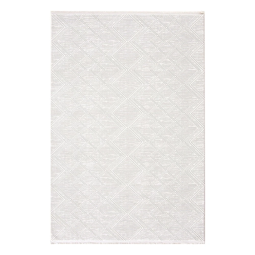 Hoom Rugs Norm 6220 Beyaz Modern Salon Halısı