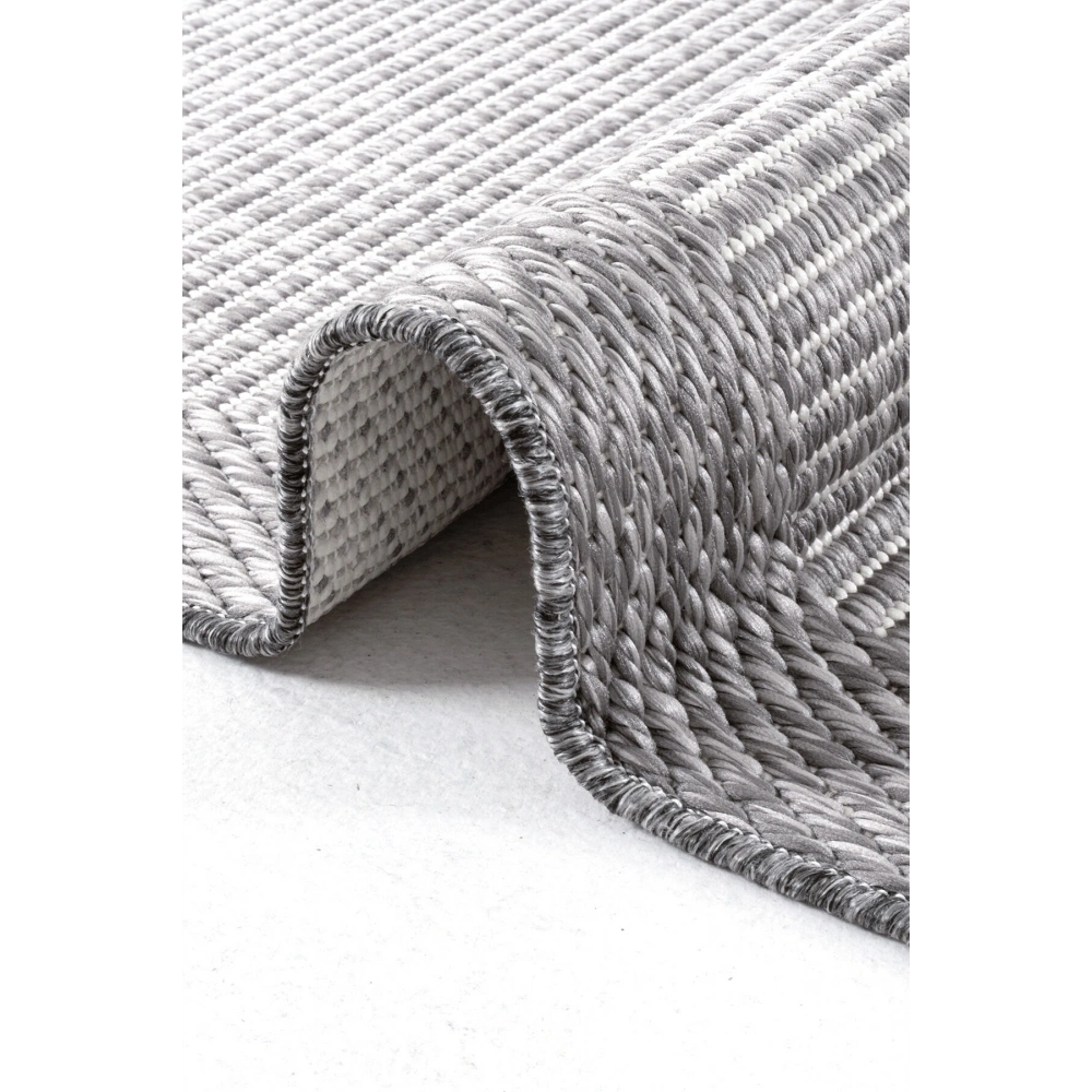 Hoom Rugs Nova 2004 Gri İnce Kaymaz Latex Tabanlı Sisal Halı