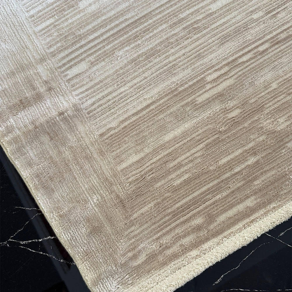 Hoom Rugs Olympıa PLZ 203 Krem Bej Bambu Modern Salon Halısı