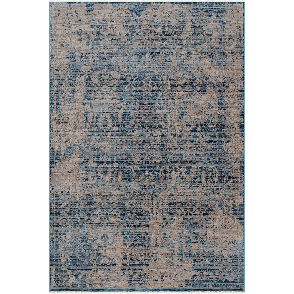 Hoom Rugs Otantik 2610 Mavi Vintage Desenli Salon Halısı