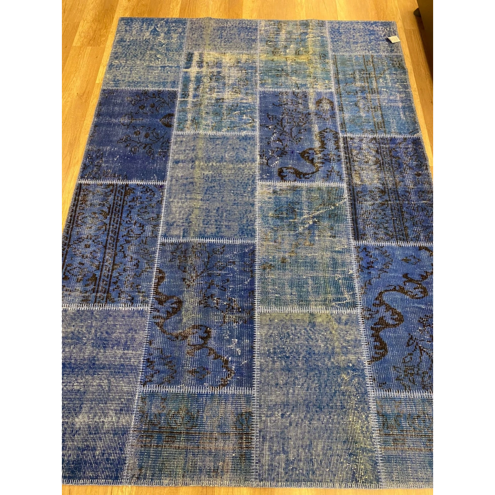 Hoom Rugs Patchwork 112 Mazzeline Blue El Dokuma Kilim
