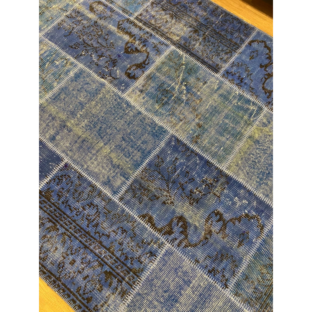 Hoom Rugs Patchwork 112 Mazzeline Blue El Dokuma Kilim