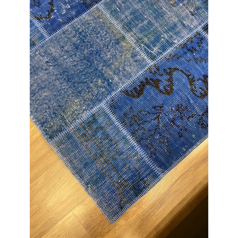 Hoom Rugs Patchwork 112 Mazzeline Blue El Dokuma Kilim