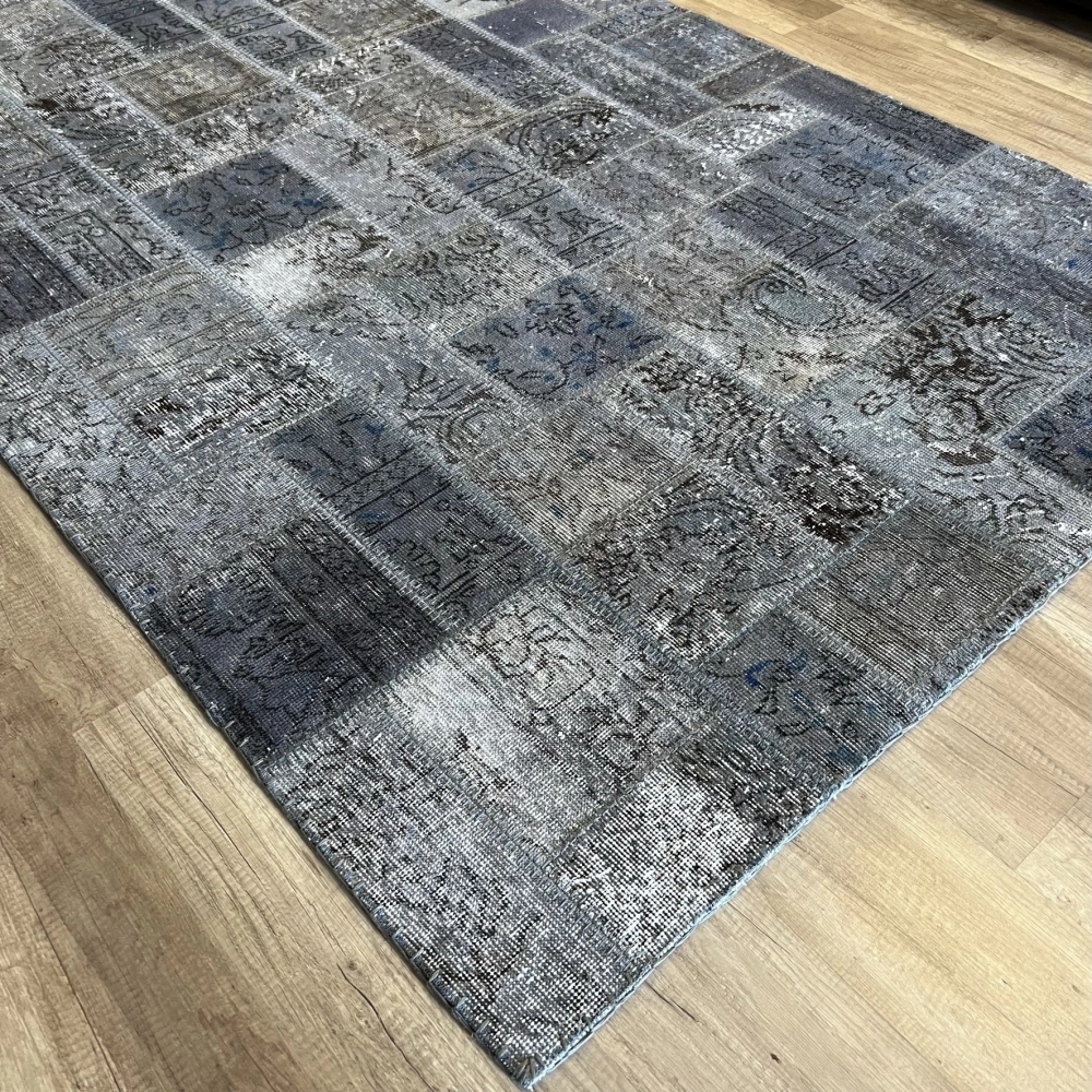 Hoom Rugs Patchwork Gri El Dokuma Kilim