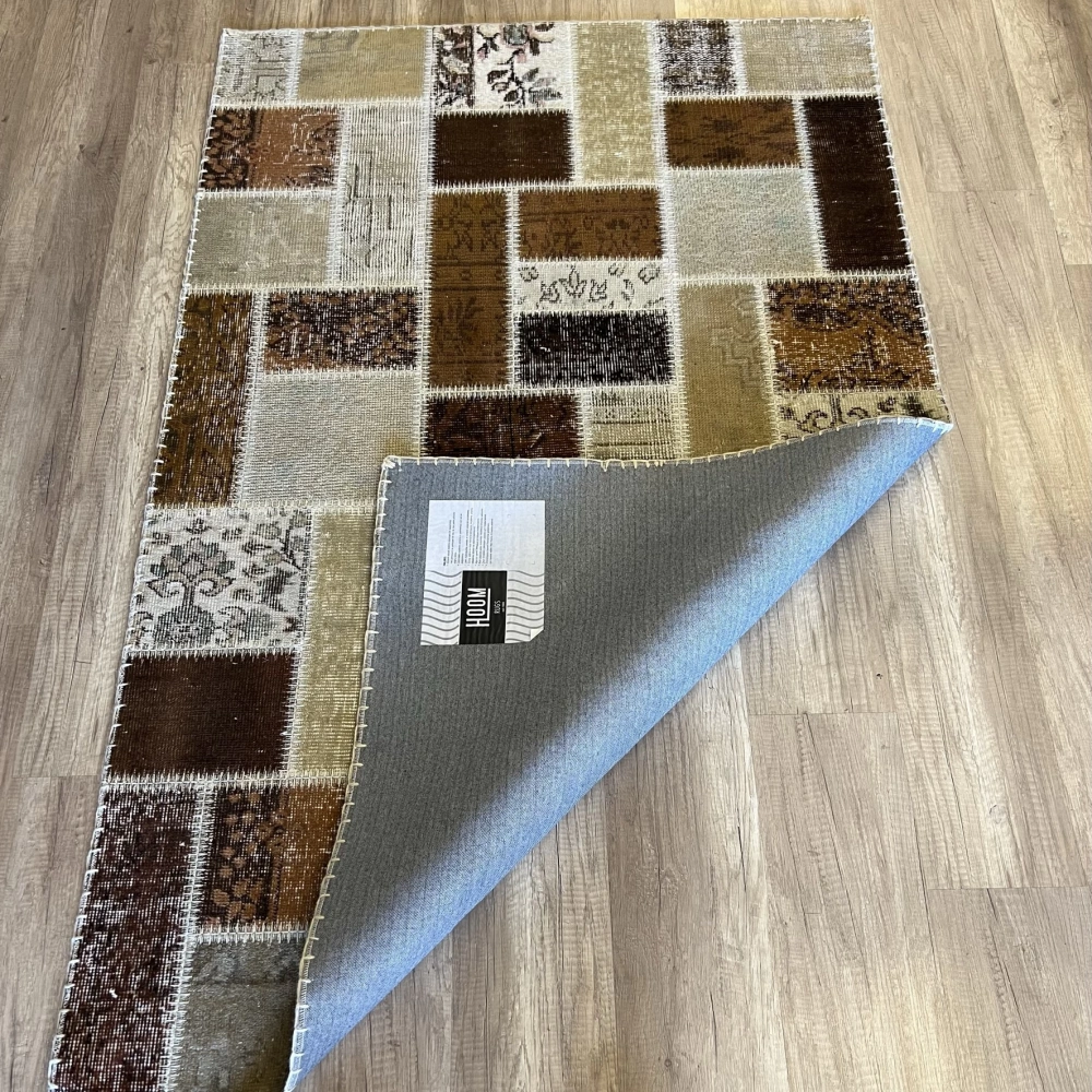 Hoom Rugs Patchwork Kahve Kutulu El Dokuma Kilim