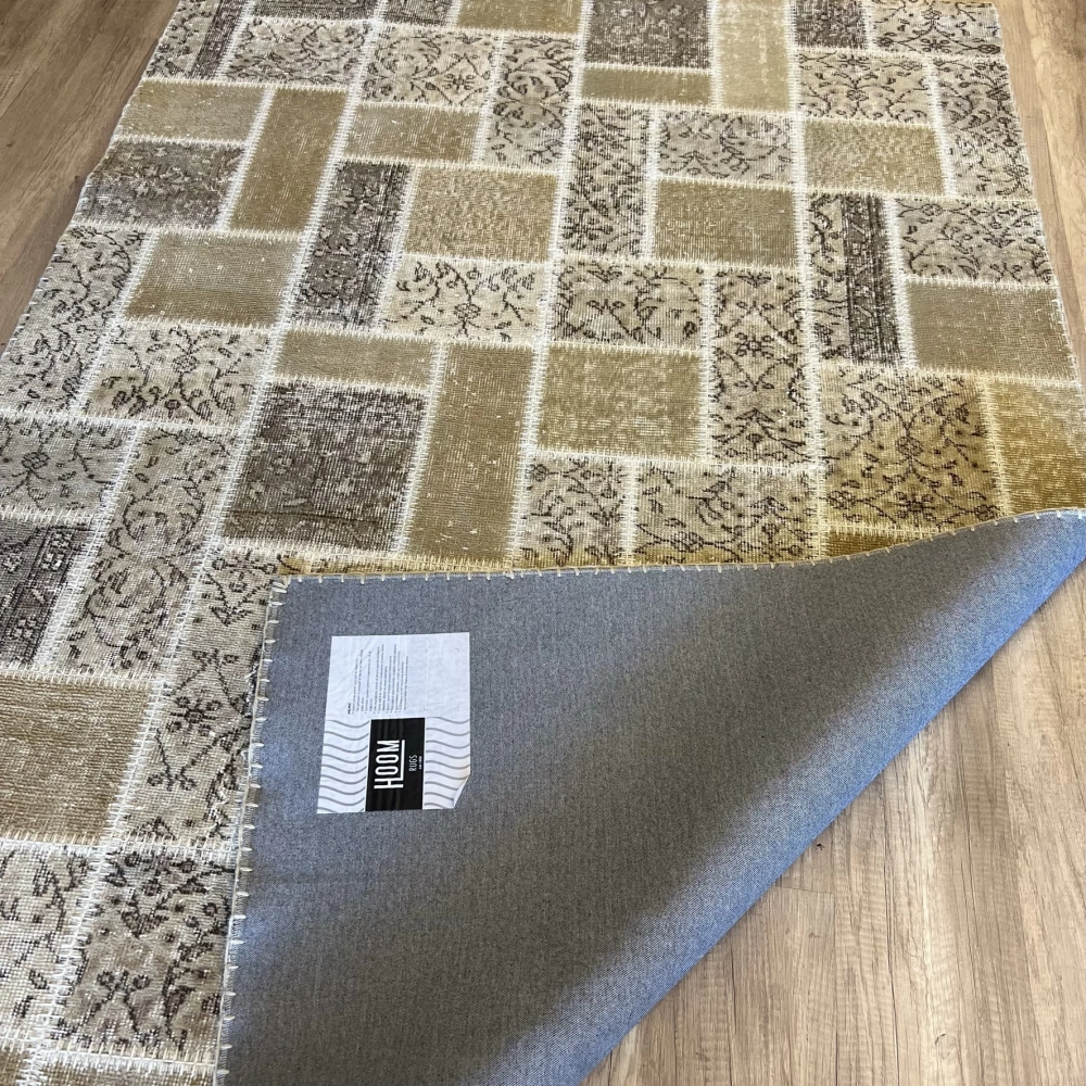 Hoom Rugs Patchwork Krem El Dokuma Kilim