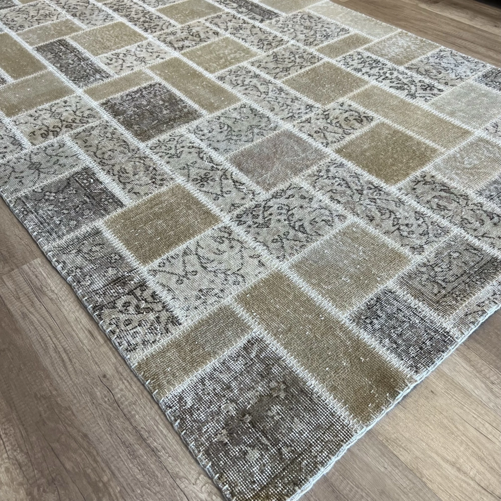 Hoom Rugs Patchwork Krem El Dokuma Kilim