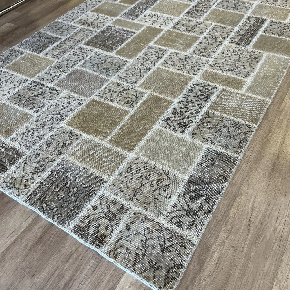 Hoom Rugs Patchwork Krem El Dokuma Kilim