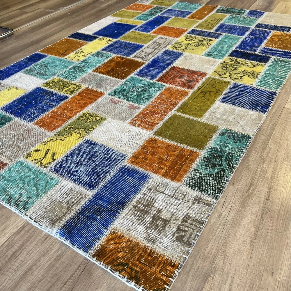 Hoom Rugs Patchwork Renkli 160x230 3,68 M2 El Dokuma Kilim