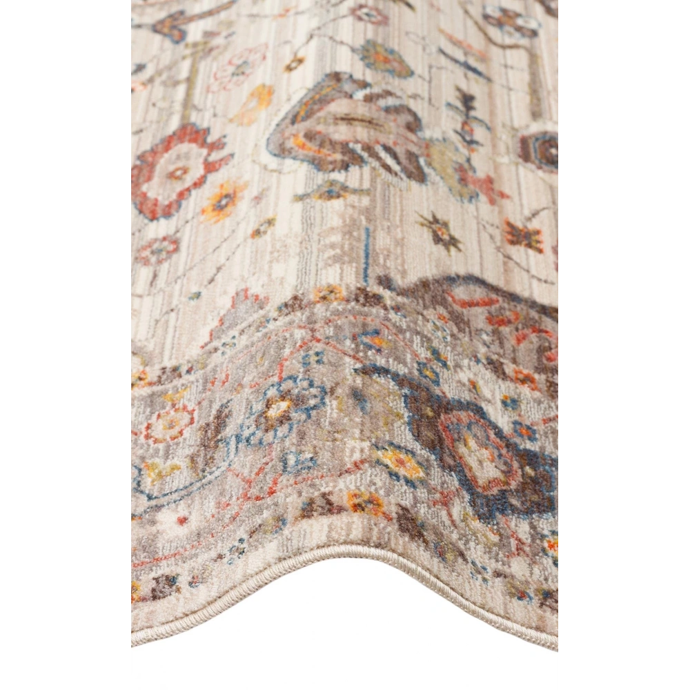 Hoom Rugs Petra 01 Krem Gri Makine Halısı