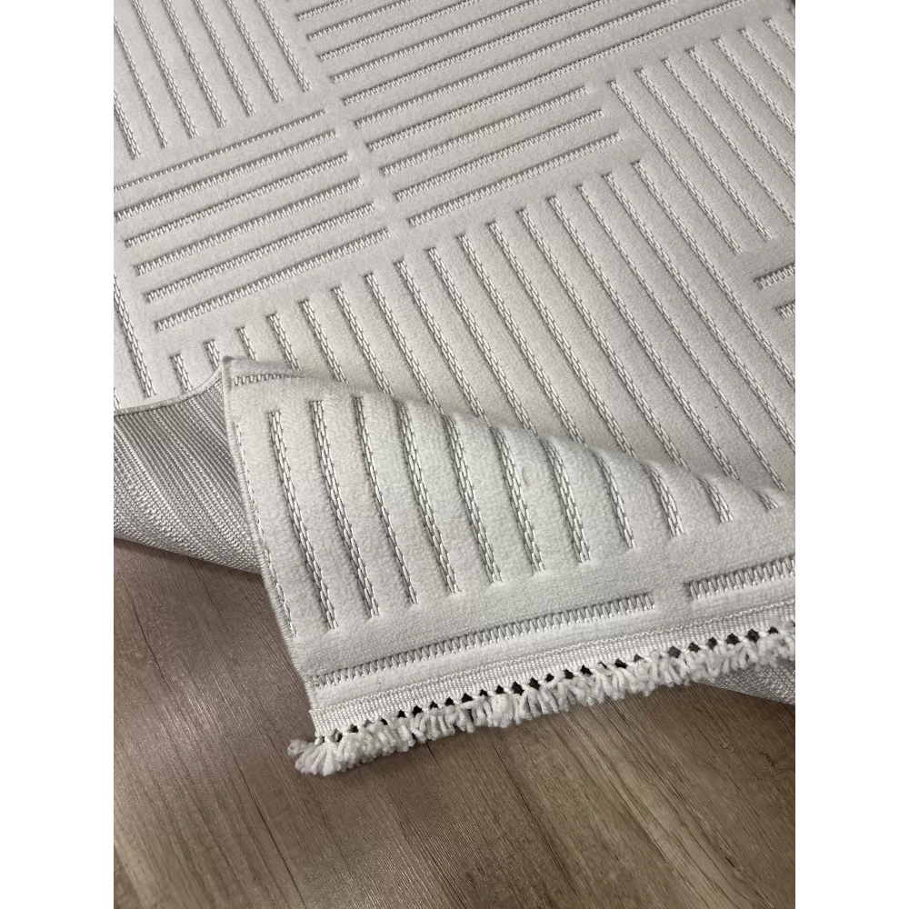 Hoom Rugs Prag 9206 Krem Modern Makina Halısı