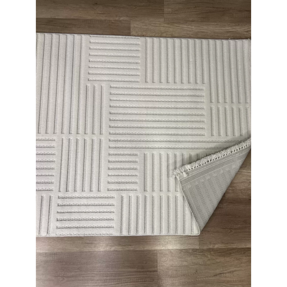 Hoom Rugs Prag 9206 Krem Modern Makina Halısı