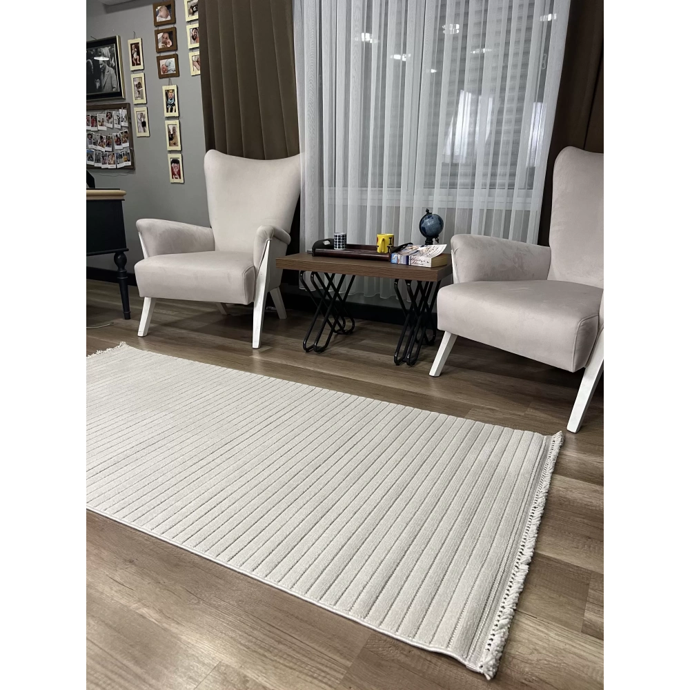 Hoom Rugs Prag 9216 Bej Modern Makina Halısı