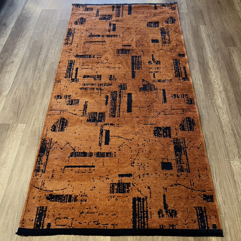 Hoom Rugs Prestij Eko 116 Terra Dekoratif Yıkanabilir Kilim