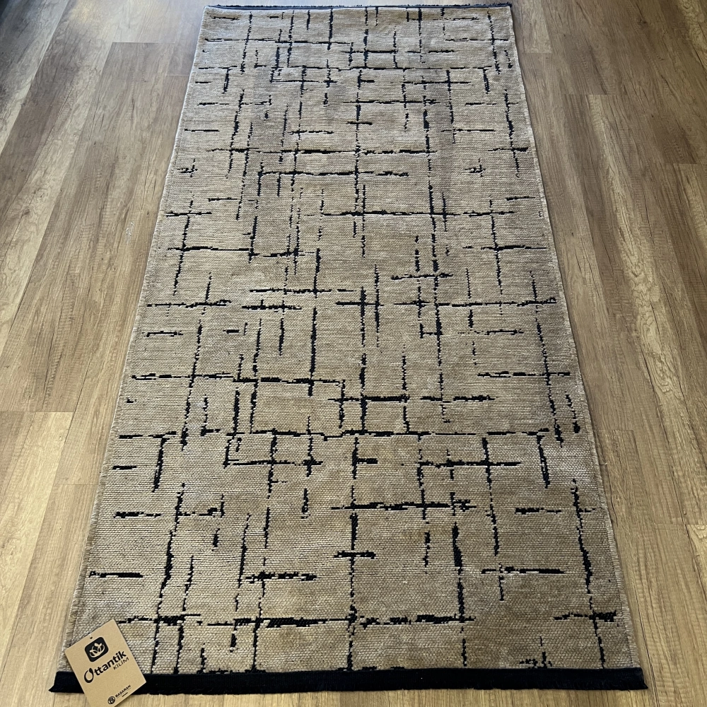 Hoom Rugs Prestij Eko 119 Bej Dekoratif Yıkanabilir Kilim