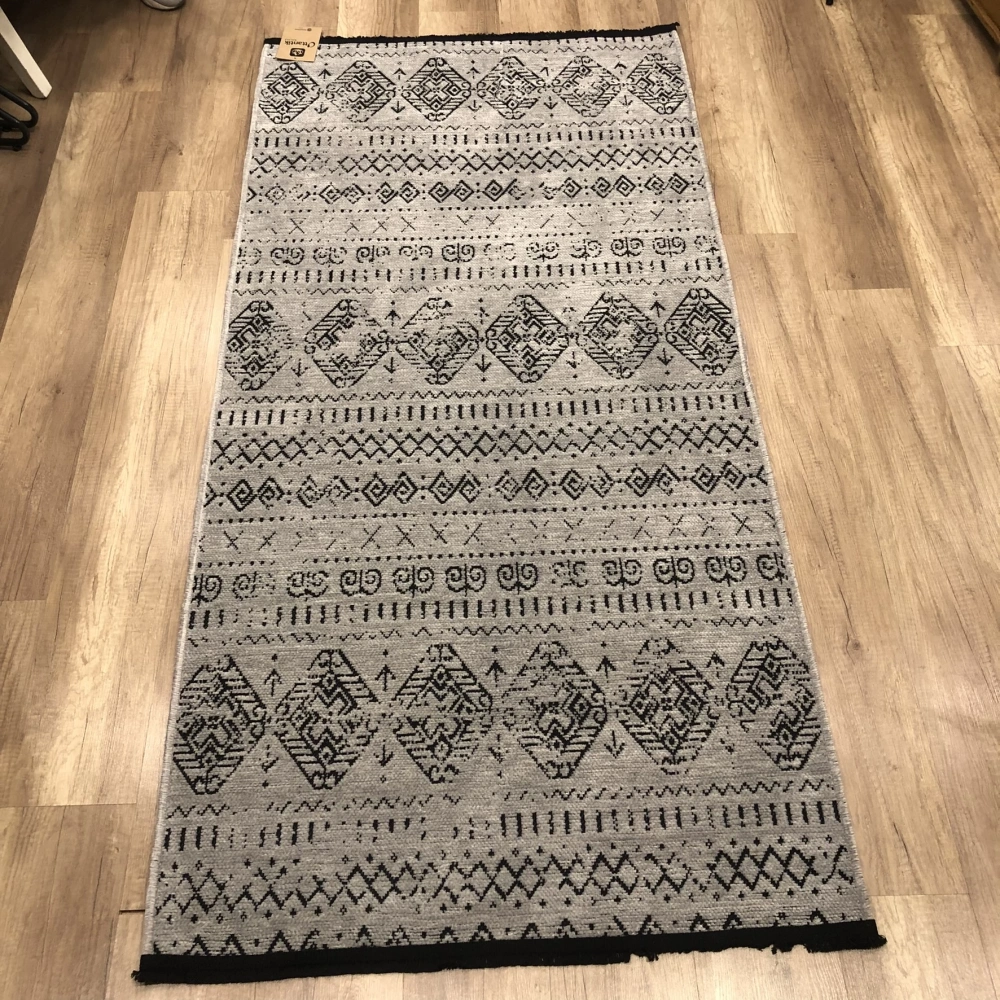Hoom Rugs Prestij Eko 338 Açık Gri Dekoratif Yıkanabilir Kilim
