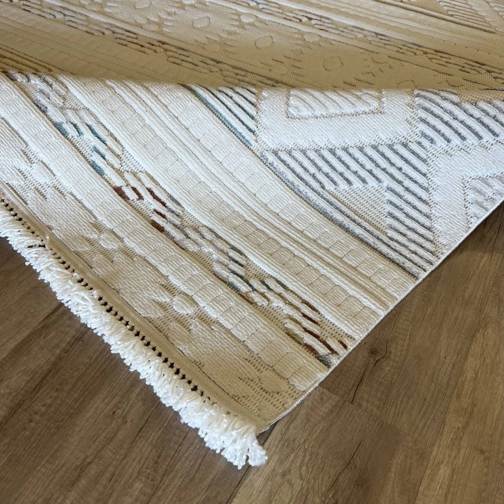 Hoom Rugs Ruby 1551 Multi Beyaz İskandinav Halı