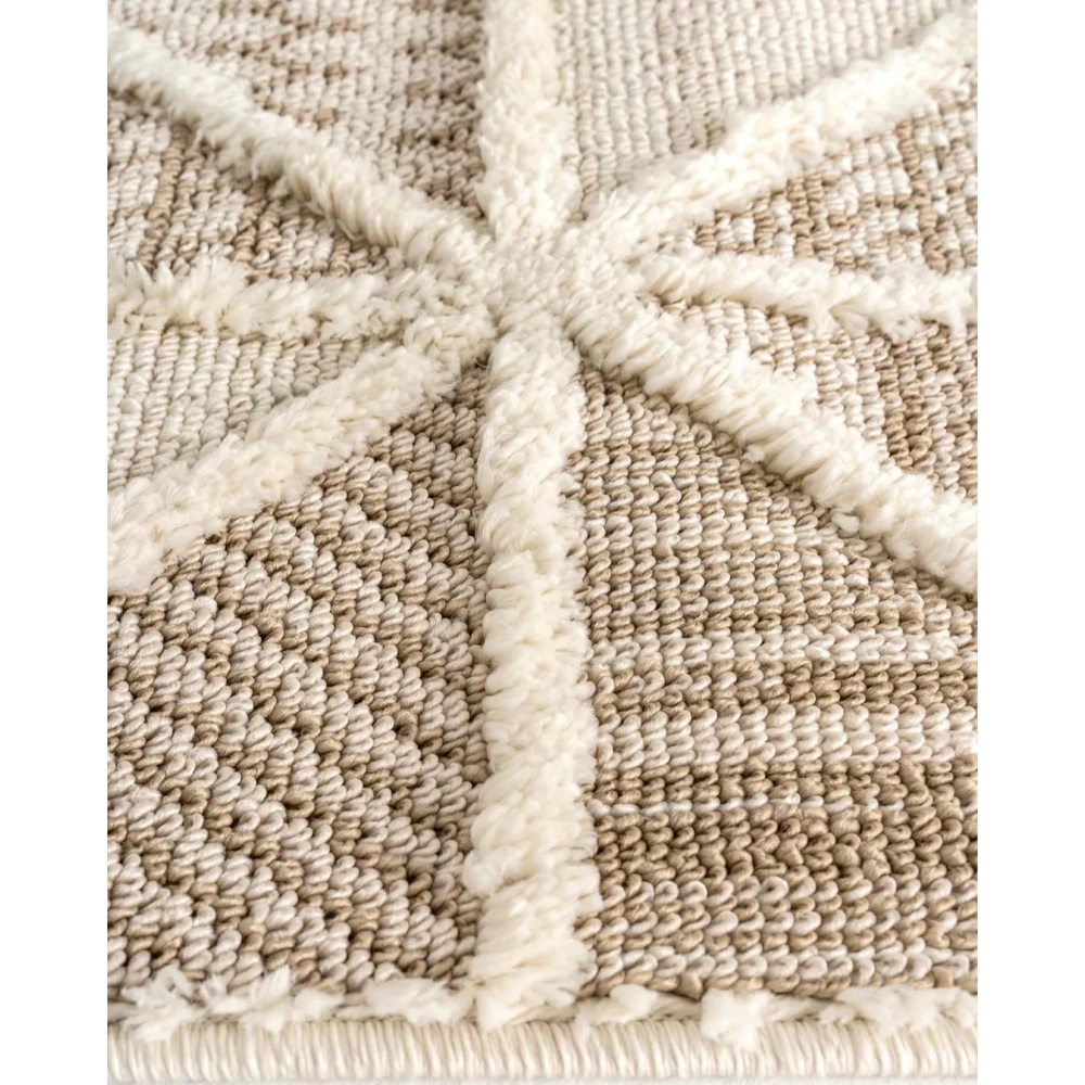 Hoom Rugs Step 2201 Krem İskandinav Halı