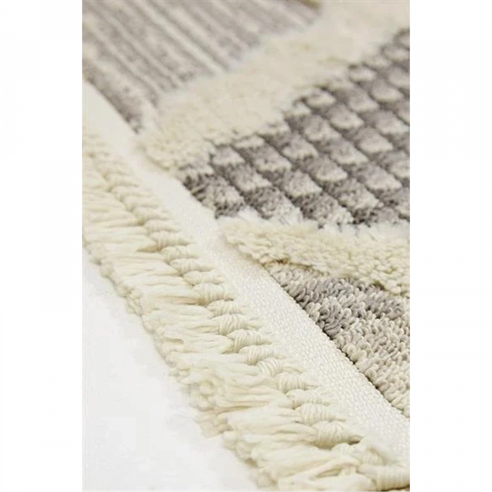 Hoom Rugs Step 2202 Gri İskandinav Halı