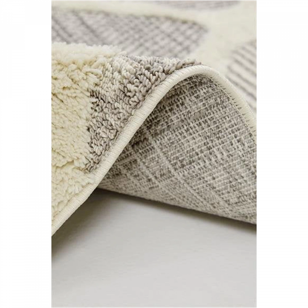 Hoom Rugs Step 2202 Gri İskandinav Halı