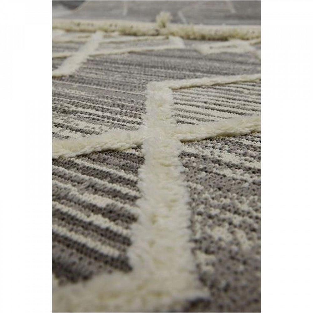 Hoom Rugs Step 2206 Gri İskandinav Halı