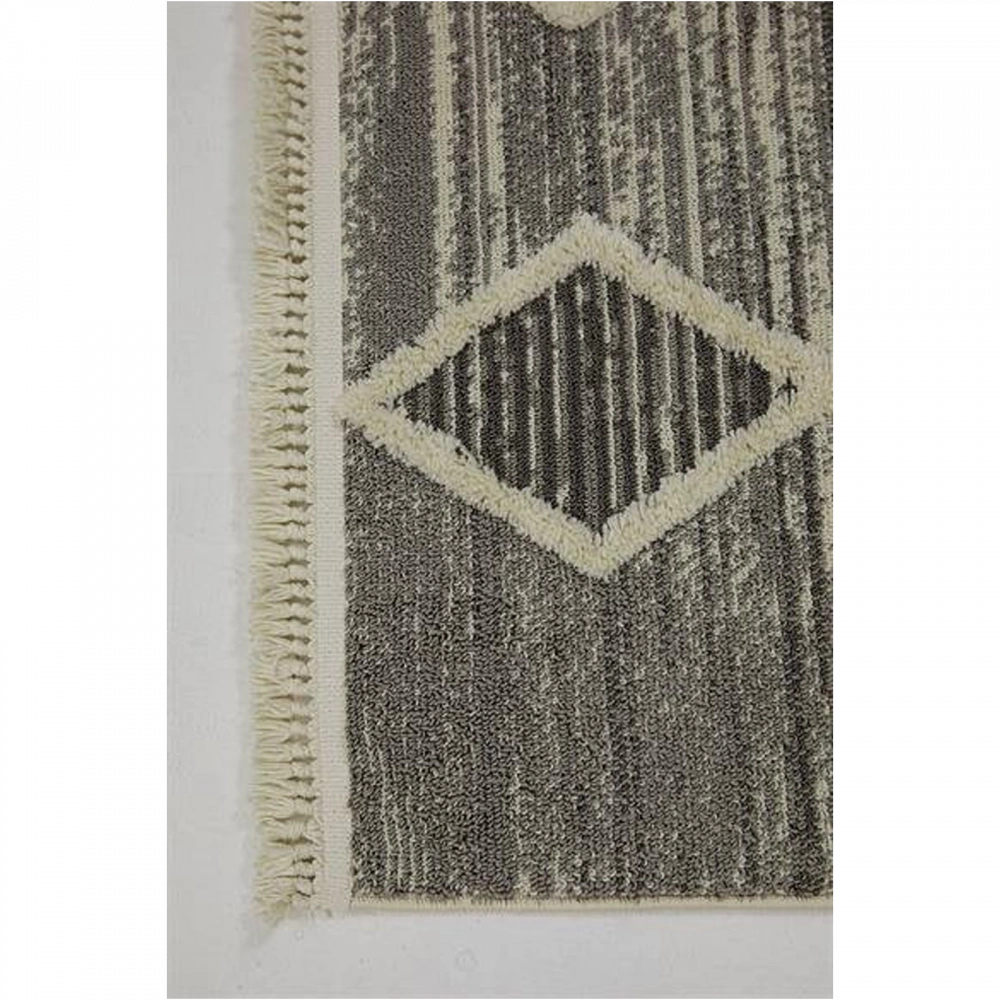 Hoom Rugs Step 2206 Gri İskandinav Halı