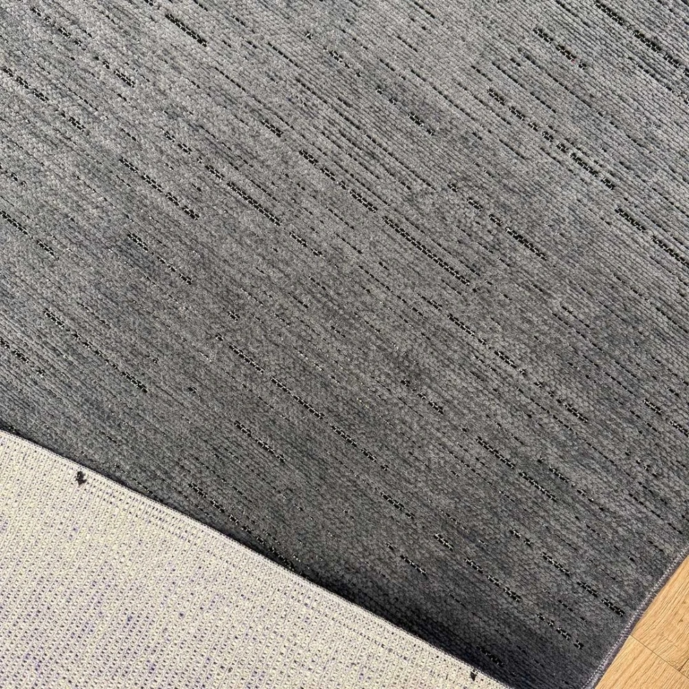 Hoom Rugs Terrace 8203 Antrasit Hav Toz Vermez Dekoratif Kilim