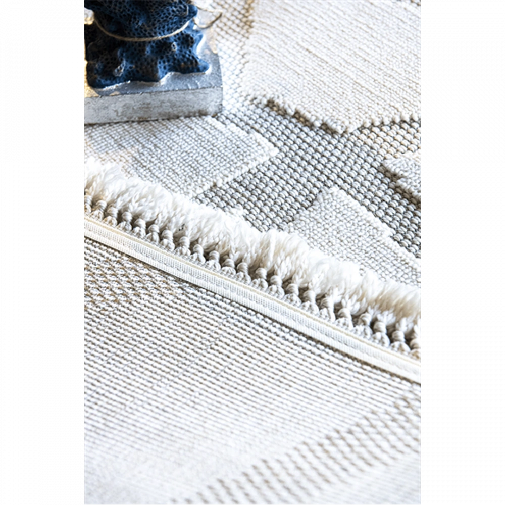 Hoom Rugs Togo 7503 Beyaz İskandinav Halı