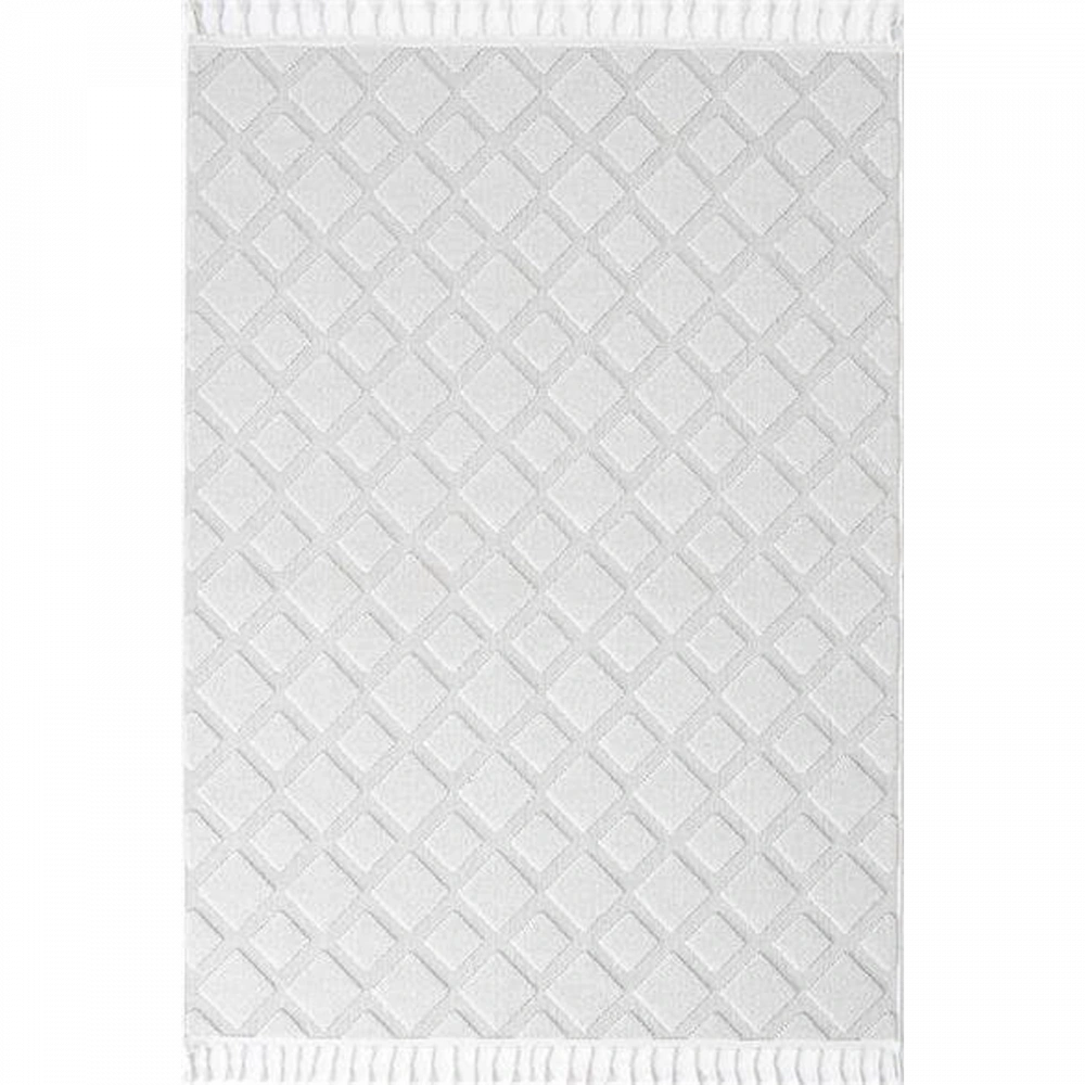 Hoom Rugs Togo 7507 Beyaz İskandinav Halı