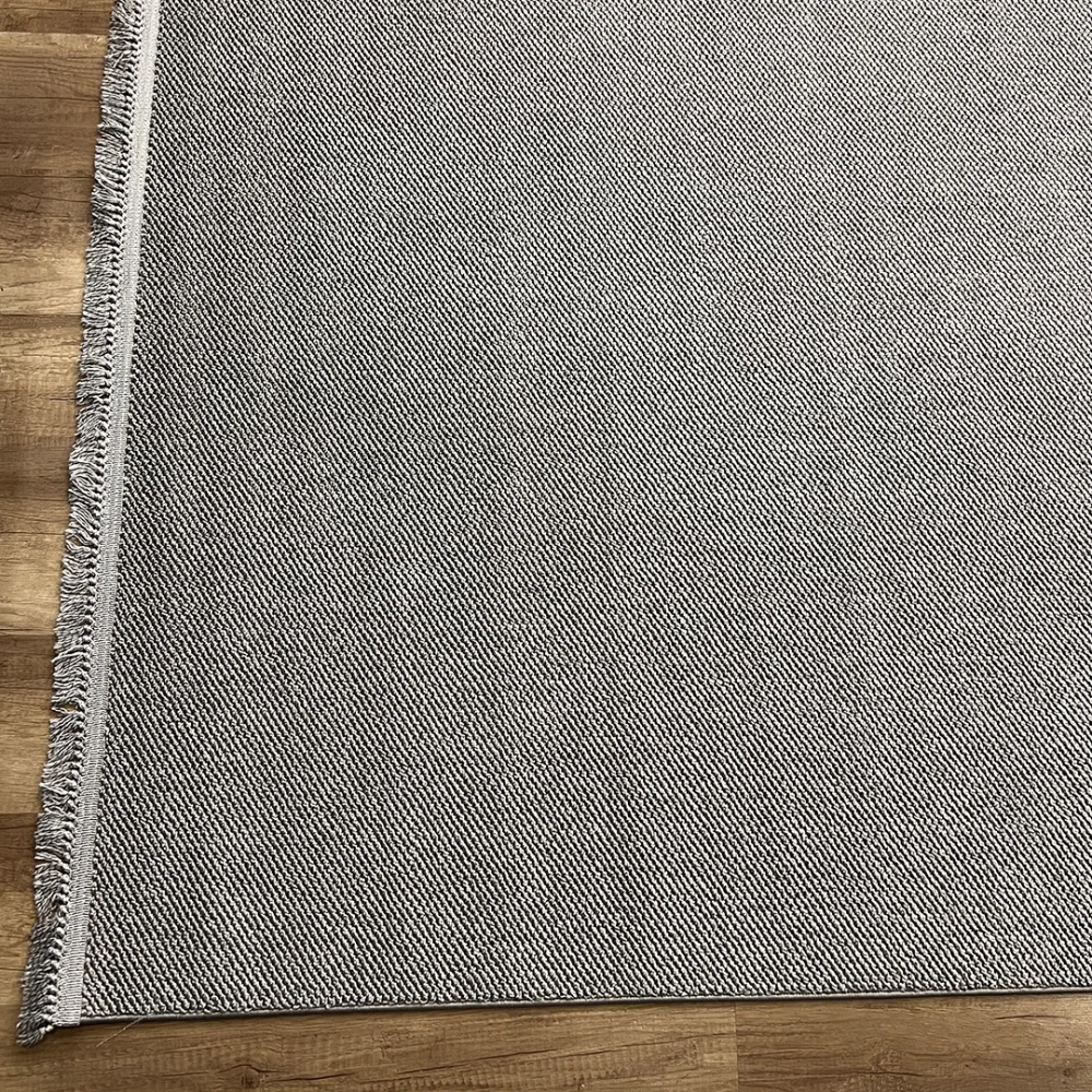 Hoom Rugs Vega S5486A Açık Gri Hav Toz Vermez Hasır Dokuma Modern Makina Halısı