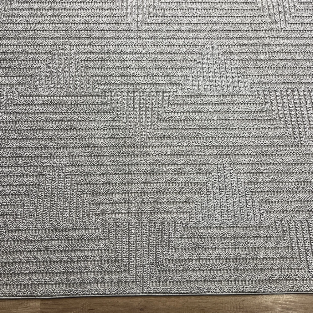 Hoom Rugs Vega S5511A Açık Gri Hav Toz Vermez Hasır Dokuma Modern Makina Halısı
