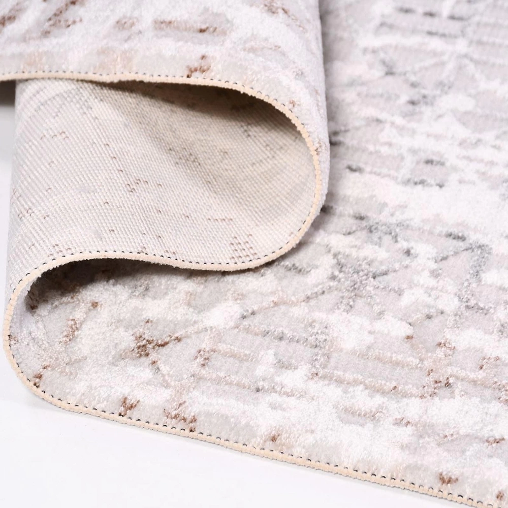 İpek Mekik Halı Filiya 11256 Krem Modern Salon Halısı