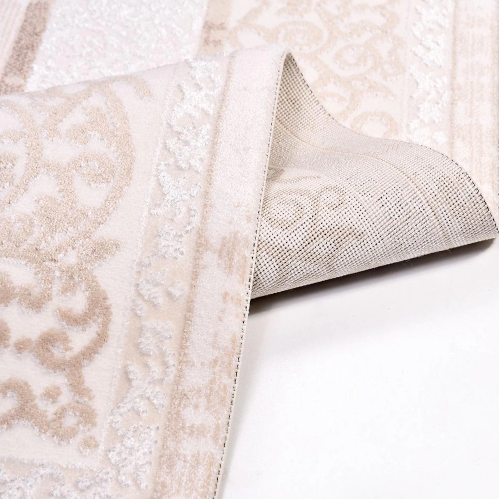 İpek Mekik Halı Filiya 11304 Krem Modern Salon Halısı