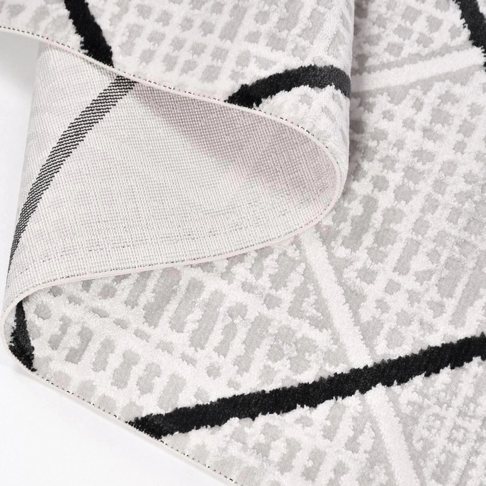 İpek Mekik Halı Filiya 11350 Krem Modern Salon Halısı