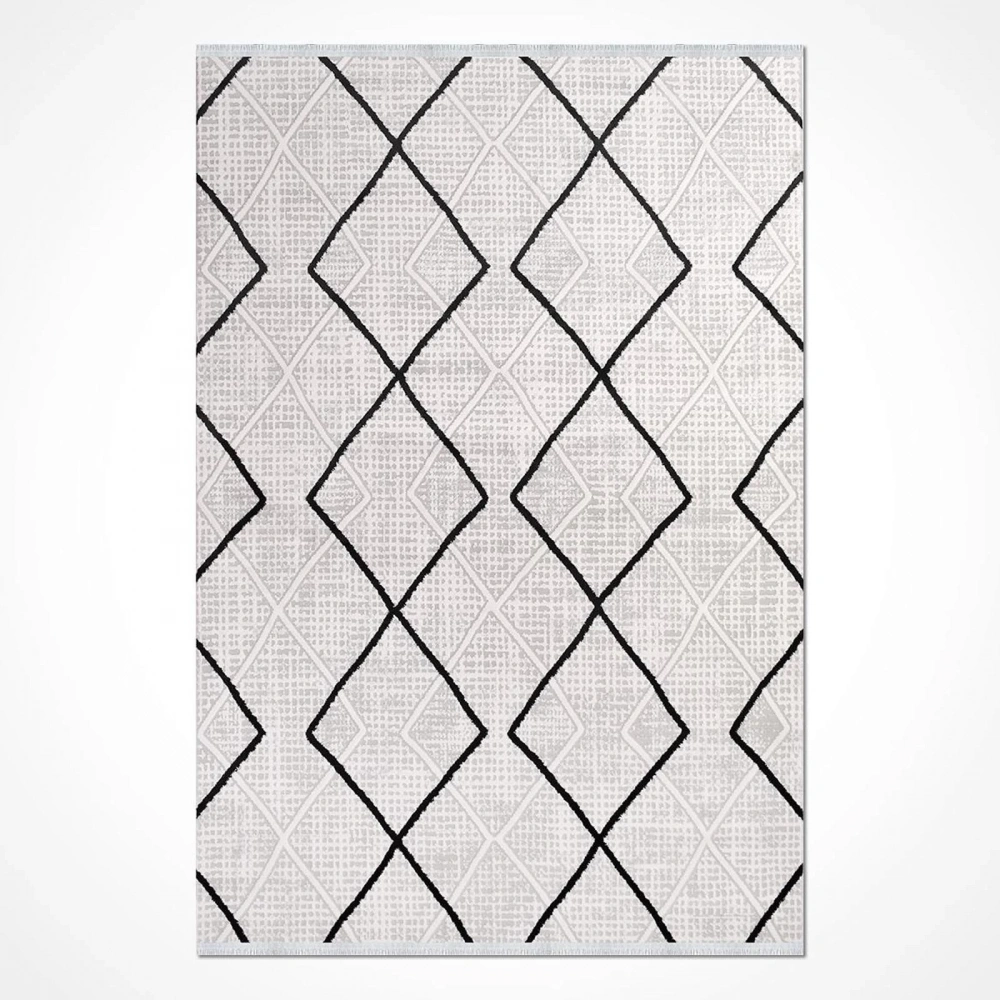 İpek Mekik Halı Filiya 11350 Krem Modern Salon Halısı