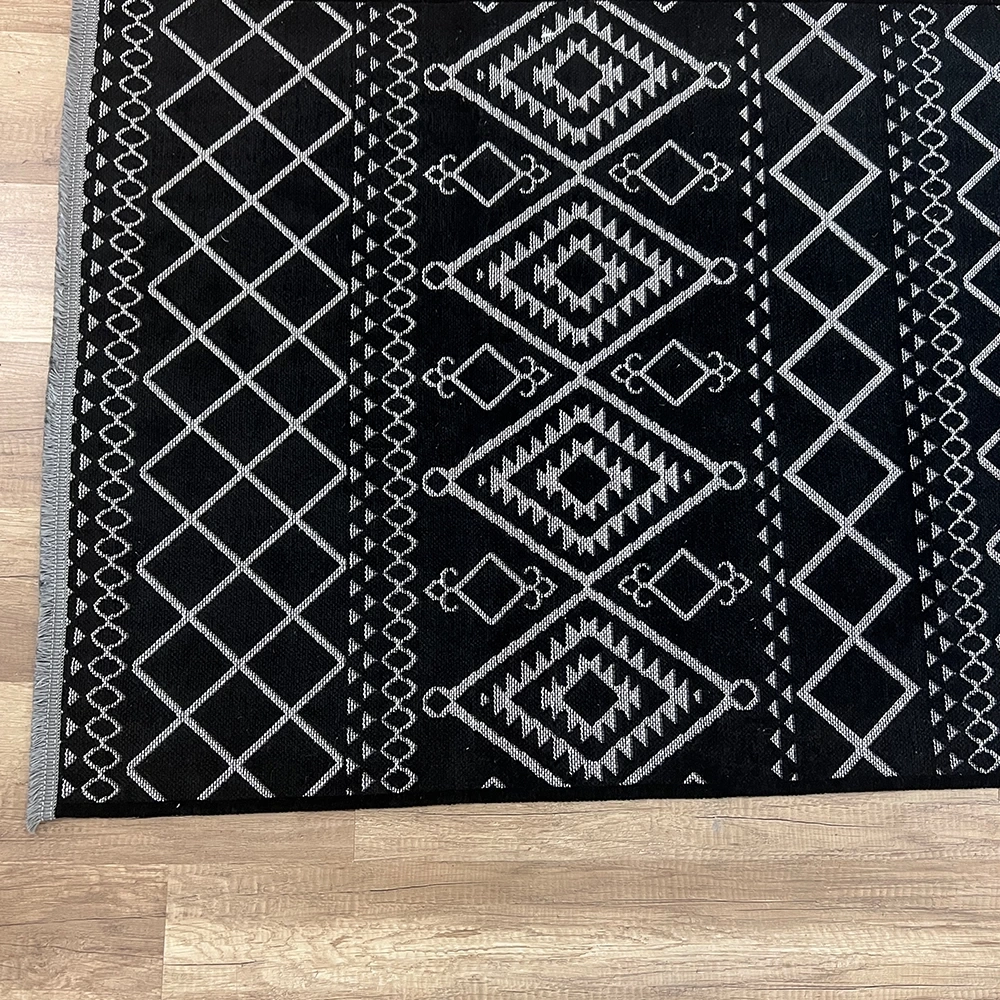 Luxess Halı Cool 405 Siyah Yıkanabilir Kilim