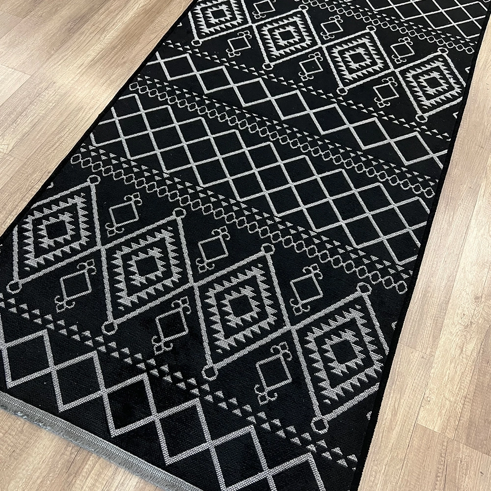 Luxess Halı Cool 405 Siyah Yıkanabilir Kilim