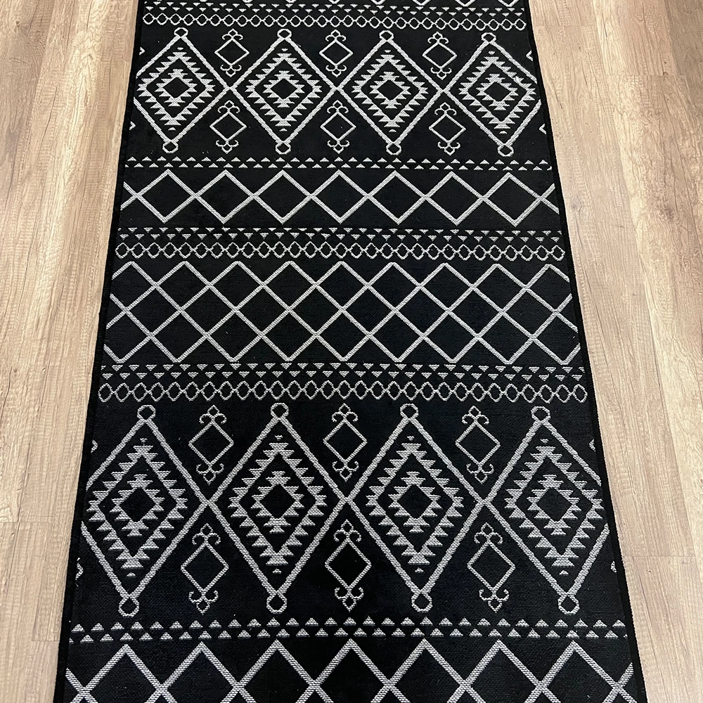 Luxess Halı Cool 405 Siyah Yıkanabilir Kilim