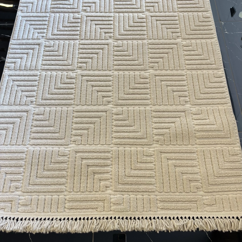 Luxess Halı Dizayn 1062 Bej Desensiz İskandinav Halı