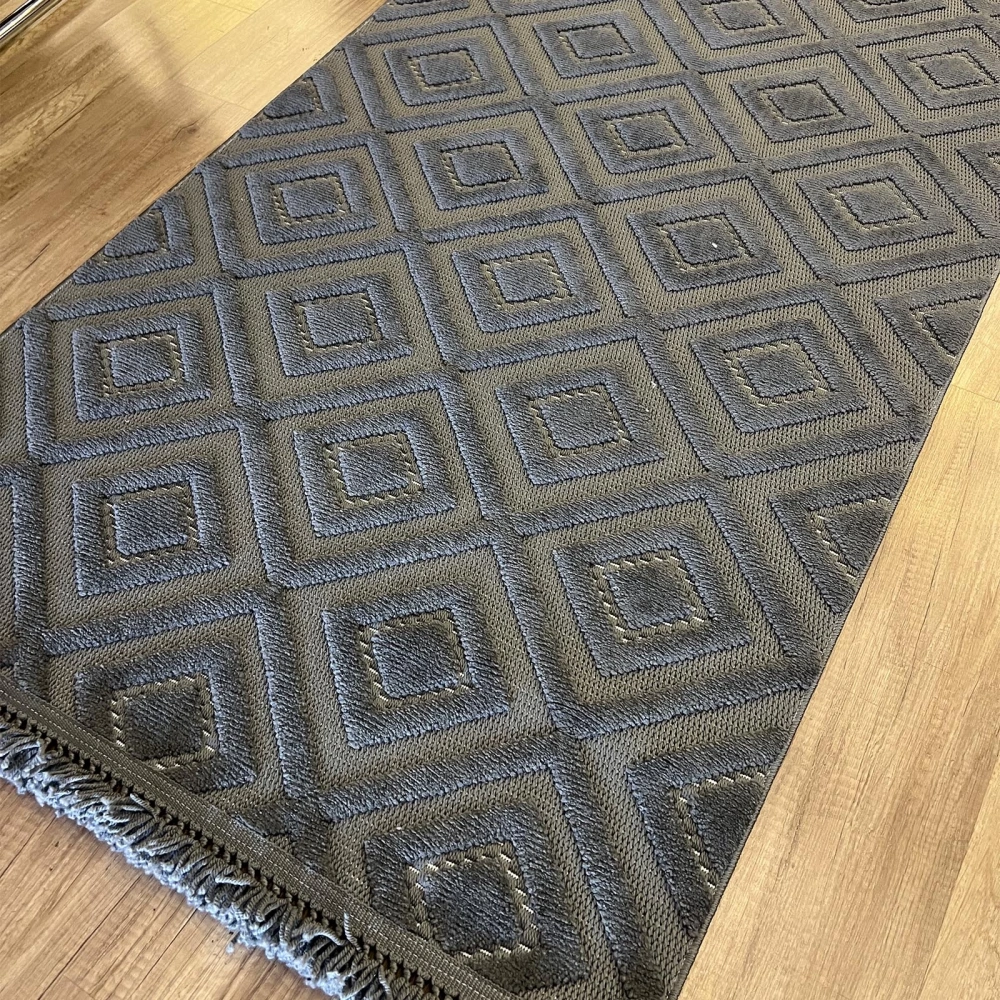 Luxess Halı Dizayn 1089 Antrasit İskandinav Halı