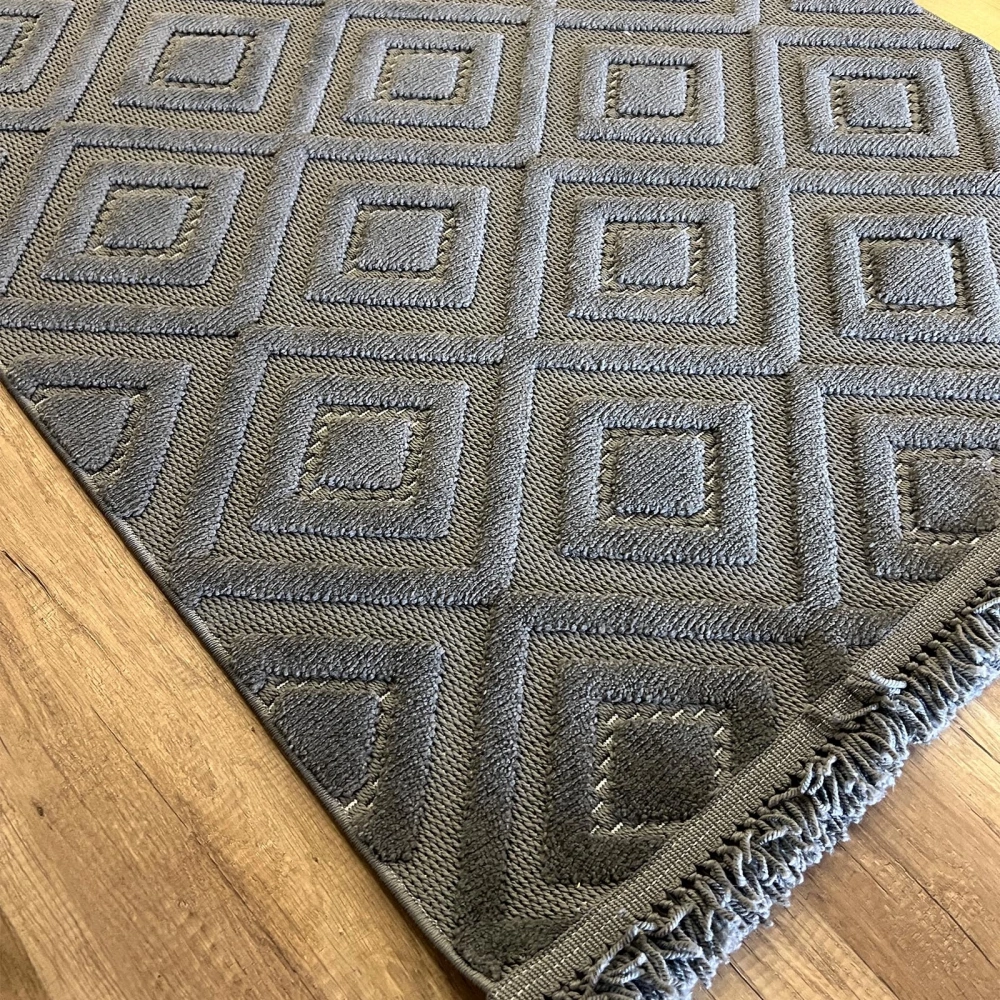 Luxess Halı Dizayn 1089 Antrasit İskandinav Halı